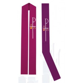 689 Stole - Chi Rho, Alpha & Omega