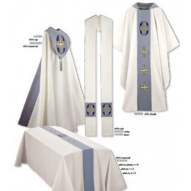 69439A White and Gray Cross Set