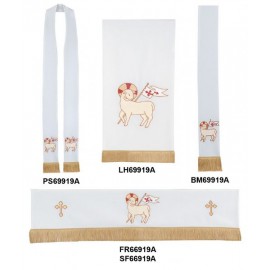 69919A White Abbey Lamb Parament