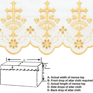 BUDDED ALTAR CLOTH - G-7006-7007-AC