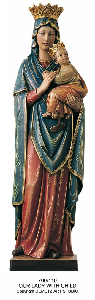 WOOD CARVED OUR LADY OR PERPET