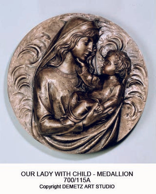 BRONZE OUR LADY W/ CHILD MEDAL