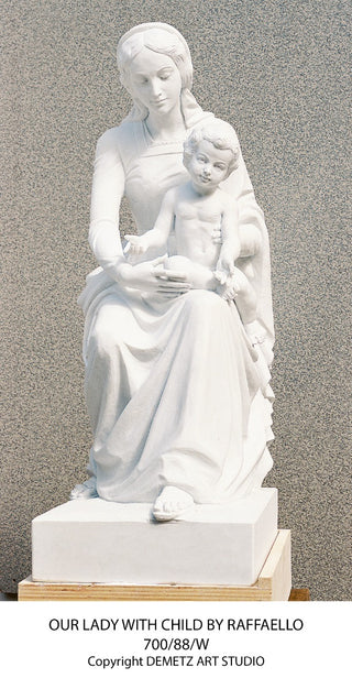 FIBERGLASS OUR LADY W/ CHILD