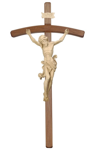 Leonardo Crucifix with Bent Dark Stained Cross - 704000D
