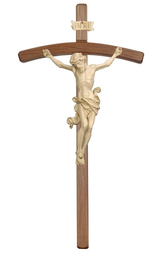 Leonardo Crucifix with Bent Dark Stained Cross - 704000D