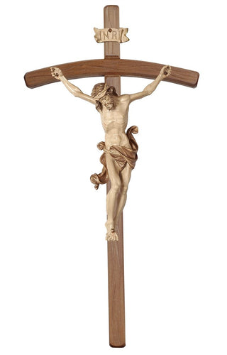 Leonardo Crucifix with Bent Dark Stained Cross - 704000D