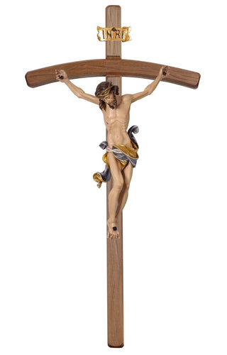 Leonardo Crucifix with Bent Dark Stained Cross - 704000D