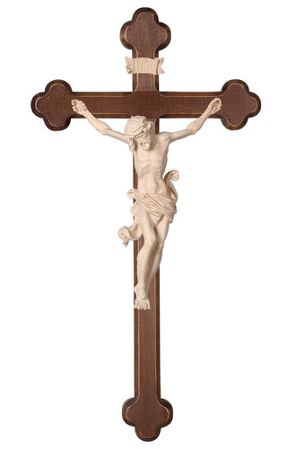 Leonardo Crucifix with Baroque Dark Stained Cross - 705000D