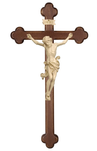Leonardo Crucifix with Baroque Dark Stained Cross - 705000D