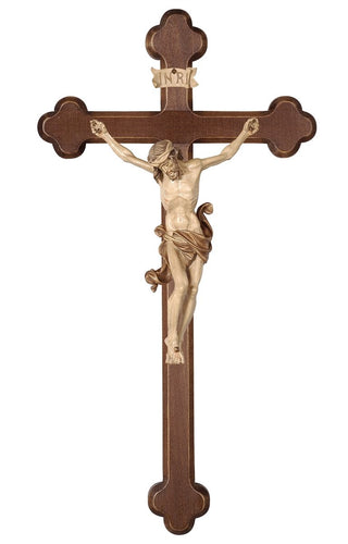 Leonardo Crucifix with Baroque Dark Stained Cross - 705000D