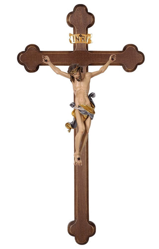 Leonardo Crucifix with Baroque Dark Stained Cross - 705000D