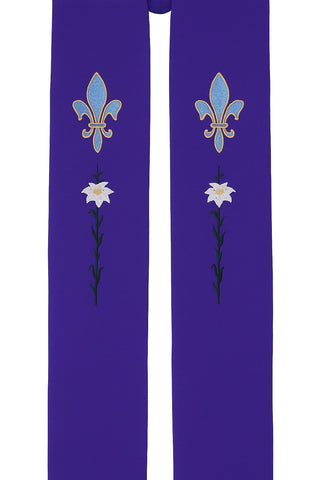 FLEUR DE LIS STOLE - 705-706-STOLE