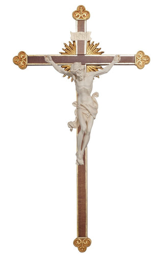 Leonardo Crucifix with Shiny Baroque Cross - 706003