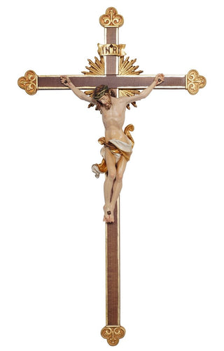 Leonardo Crucifix with Shiny Baroque Cross - 706003