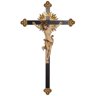 Corpus Leonardo with Halo Cross Baroque with Shine - 12" Corpus, 30" Cross - 706004-80-12/30