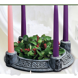 Resin Celtic Advent Wreath - 70792