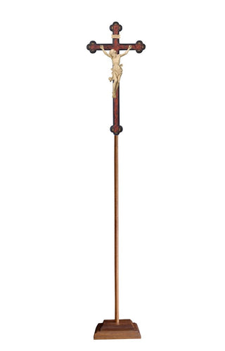 Leonardo Processional Crucifix with Baroque Antique Cross - 709103