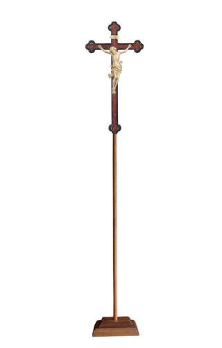 Leonardo Processional Crucifix with Baroque Antique Cross - 709103