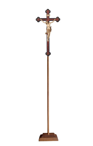 Leonardo Processional Crucifix with Baroque Antique Cross - 709103