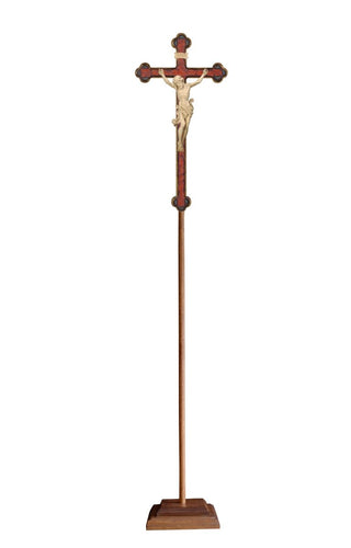 Leonardo Processional Crucifix with Baroque Gold Cross - 709104