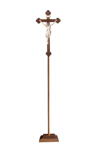 Siena Processional Crucifix with Baroque Stained Cross - 709202