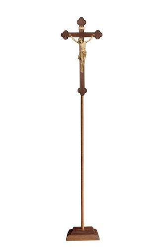Siena Processional Crucifix with Baroque Stained Cross - 709202