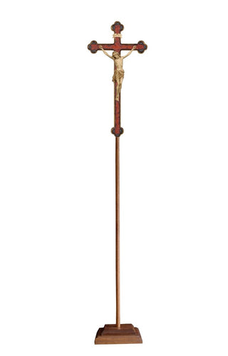 Siena Processional Crucifix with Baroque Gold Cross - 709204