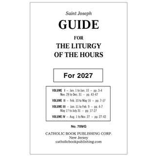 Liturgy Of The Hours Guide For 2027 (Large Type) - 709/G