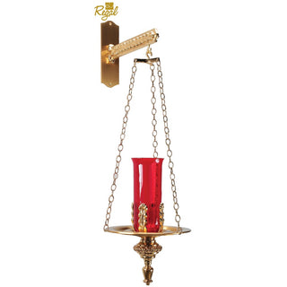 Hanging Sanctuary Lamp with Bracket and 3' Chain - 70HSL20 W/B