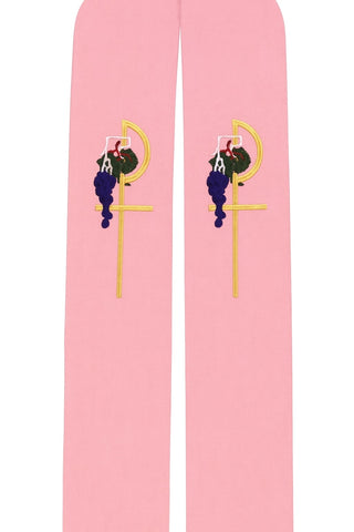 CHI-RHO W/ GRAPES PLAIN STOLE - 709-710-STOLE