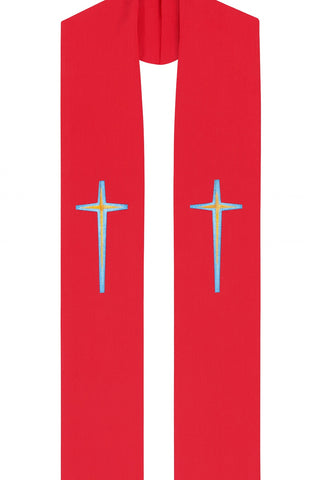 TAPERED CROSS STOLE - 711-712-STOLE