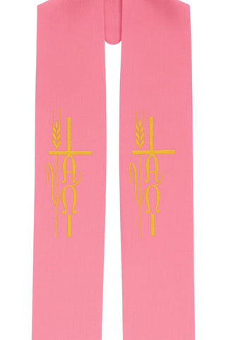 WHEAT & VINE ALPHA OMEGA STOLE - 713-714-STOLE