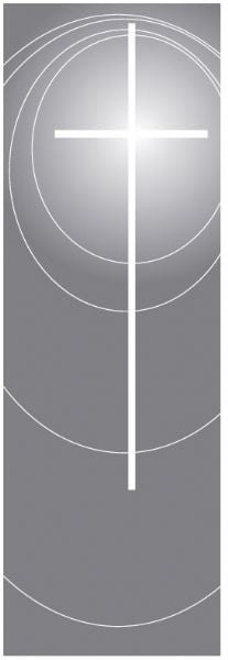 7142 Funeral Banner with Cross