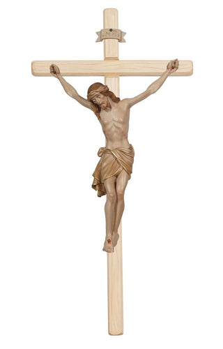 Siena Crucifix with Straight Light Stained Cross - 721000H