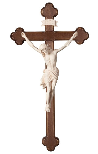 Siena Crucifix with Baroque Dark Stained Cross - 723000D