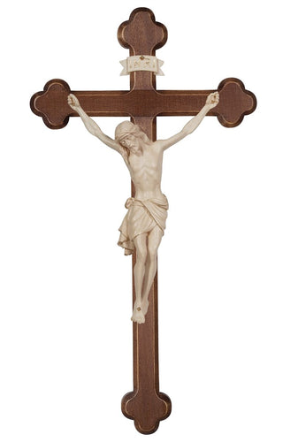 Siena Crucifix with Baroque Dark Stained Cross - 723000D
