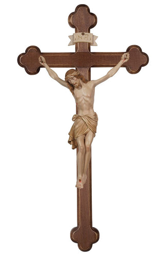 Siena Crucifix with Baroque Dark Stained Cross - 723000D
