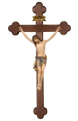 Siena Crucifix with Baroque Dark Stained Cross - 723000D
