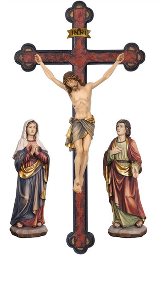 Siena Crucifixion Scene with Baroque Cross - 723100