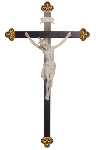 Siena Crucifix with Halo and Baroque Cross - 724002
