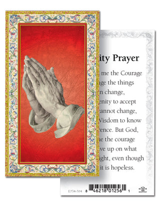 Serenity Prayer Holy Cards - 100 pcs - 734-704