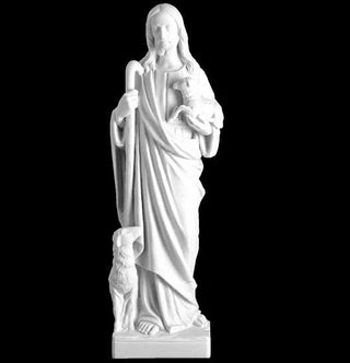 GOOD SHEPHERD WHITE RECON MARBLE 31 1/2"X11"X7 7/8" - 7436