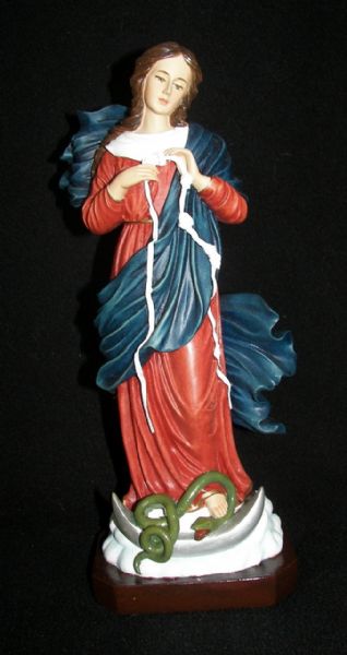 7642 12" Mary Undoer of Knots Statue