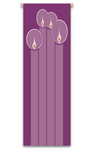 Advent Candles Banner - 7119