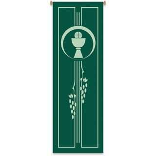 Chalice, Host, & Grapes Banner - 7628