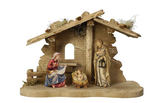 Weihnachtskrippe Nativity Set - 5 pieces - Tyrol Stable for Holy Family - 770711