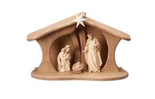 Advent Nativity Set - 5 pieces - Luce Stable for Holy Family - 776752