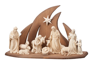 Advent Nativity Set - 13 pieces - Ambiente Stable - 776754