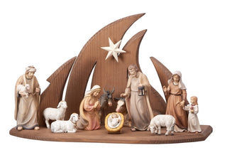 Advent Nativity Set - 13 pieces - Ambiente Stable - 776754