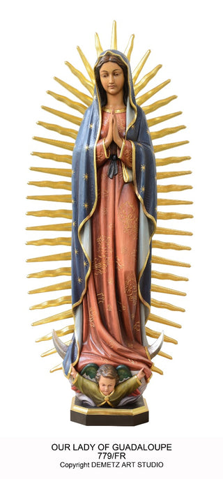 WOOD CARVED OUR LADY OF GUADAL